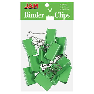 Staples 2 Binder Clips, Large, Black, 12/Pack (10669)