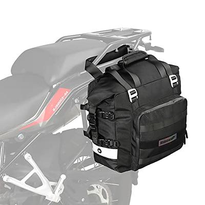 USTPO Motorcycle Tail Pack/Seat Bag Waterproof Luggage Bag Multifunctional  PU Leather Motorbike Helmet Bag Storage Bag Riding Backpack,18.5 Liters -  Yahoo Shopping