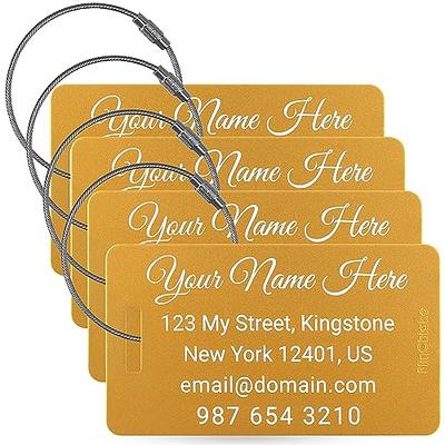 Custom Text, 2x3 Metal Name Tags