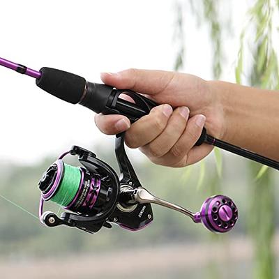 Sougayilang Fishing Rod and Reel Combo, Lightweight Purple