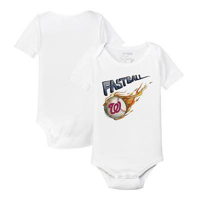 Infant Tiny Turnip White Atlanta Braves 3-Piece Dinosaur Bodysuit Set