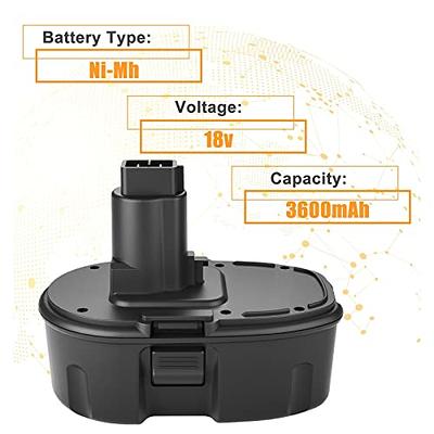 3600mah 18volt Replace for Black and Decker 18v Battery