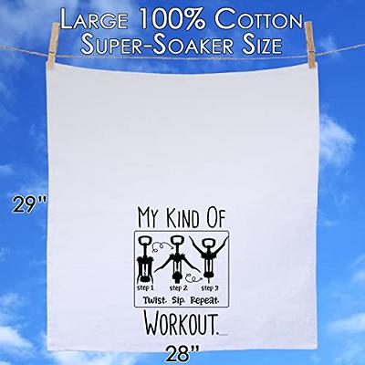 18x24 Inch Funny Kitchen Towel, Set of 4