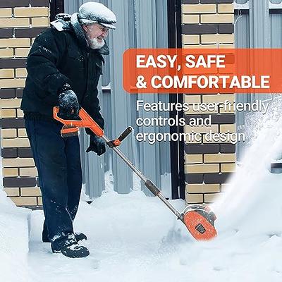 VOLTASK Cordless Snow Shovel, 20V | 12-Inch Cordless Snow Blower, Battery  Snow Blower with Directional Plate & Adjustable Front Handle (4-Ah Battery  