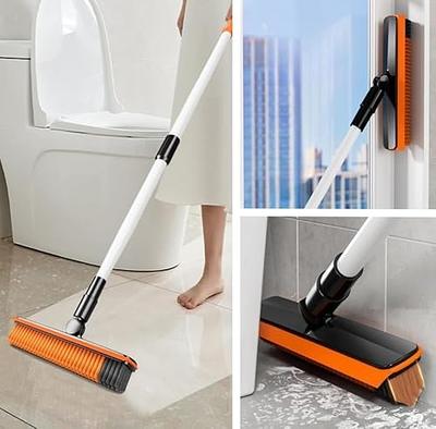 Bonpally Grout Scrub Brush with 57 Telescopic Handle, Shower Floor Brush  Scrubber with V-Shape Stiff Bristles,Grout Cleaner Brush for Cleaning