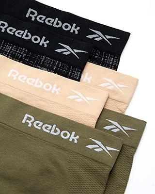 Reebok Women's Underwear – Plus Size Seamless Boyshort Panties (6 Pack)