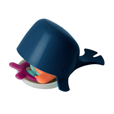 Boon Chomp Hungry Whale Bath Toy - Navy Blue - Baby Toys & Gifts