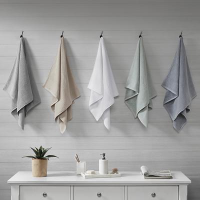 Madison Park Signature - 800GSM 100% Cotton 8 Piece Towel Set - White