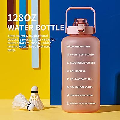 ST-YIBEN 128oz Large Motivational Water Bottle with Time Marker