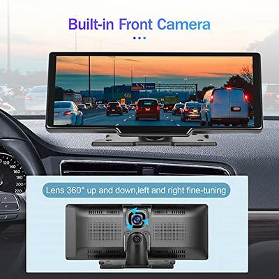 Portable Wireless Carplay Car Stereo 4K Dash Camera Loop Recording Night  Vision