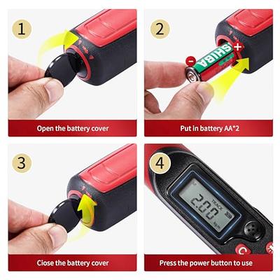 Leolee 1/2-Inch Drive Digital Torque Wrench with Angle, 7.38-147.5  Ft-Lb/10-200 Nm Electronic Torque Wrench with Preset Value, Data Storage,  Buzzer, LED Flash Notification for Motorcycle, Car 