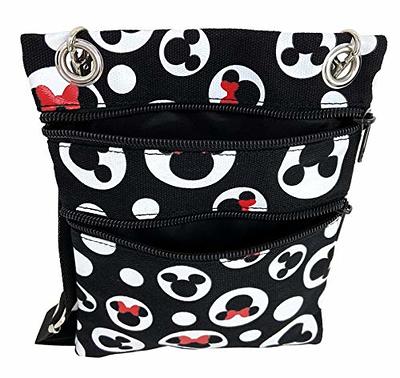 Disney Mickey Mouse Classic Silly Mickey Face Adult Black Crossbody Mini  Messenger Bag : Target