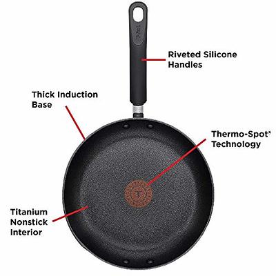 T-fal Experience Nonstick Fry Pan 12.5 Inch Induction Oven Safe 400F  Cookware, Pots and Pans, Dishwasher Safe Black - Yahoo Shopping