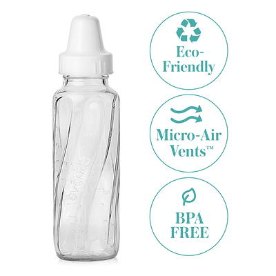 Evenflo Feeding Classic Clear Plastic Baby Bottles - 8oz/3pk : Target