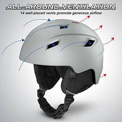  Odoland Ski Helmet Snowboard Helmet, Goggles