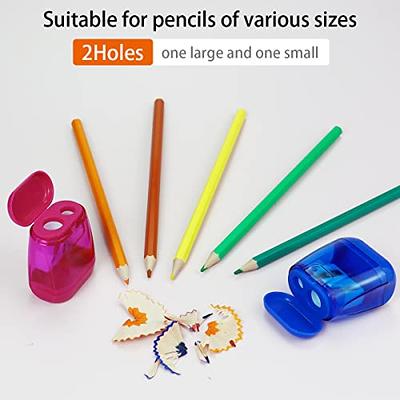 12Pcs Pencil Sharpener Set, Colored Pencil Sharpener Manual Mini Dual Holes Pencil  Sharpeners Bulk with Lid, Handheld Pencil Sharpener for Kids School Office  Classroom (2 Inch) - Yahoo Shopping