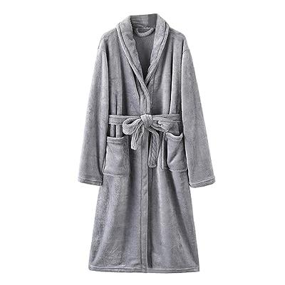 Aniywn Plush Robes For Women, Soft Warm Fleece Bathrobe for Women