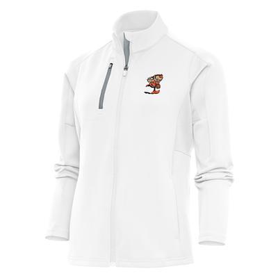 Men's Antigua White Cleveland Browns Team Logo Throwback Generation Quarter-Zip  Pullover Top - Yahoo Shopping