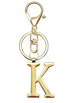 YJT Initial Key Chains A Silver for Men Women Alphabet Monogram at   Men's Clothing store