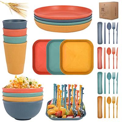 Unbreakable Wheat Straw Bowls, Cereal Bowls, Reusable Food Storage