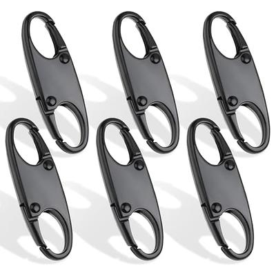 S Carabiner Clip, 15Pcs Small Alloy Keychain Clip Snap Hook Zipper