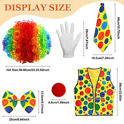 Cloth Neck Tie Polka Dots Clown Accessories Funny Clown Hat for