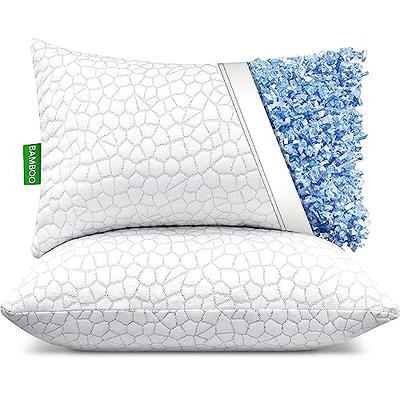 Memory Foam Pillows Queen Size Set of 2 - Cooling Pillows, Gel Infused Cool