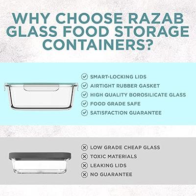 Razab HomeGoods extra large & assorted sizes glass food storage