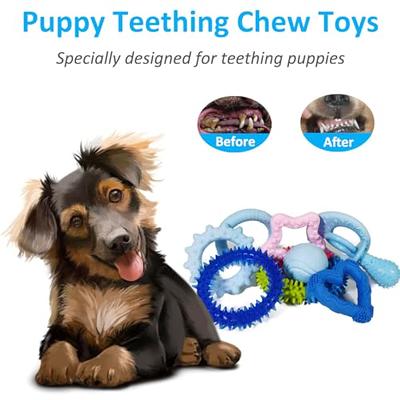 Pet Enjoy Dog Chew Toys for Puppy - Safe Puppies Teething Chew Toys for  Boredom,Durable Pet Dog Rubber Chew Toys for Small Dogs 