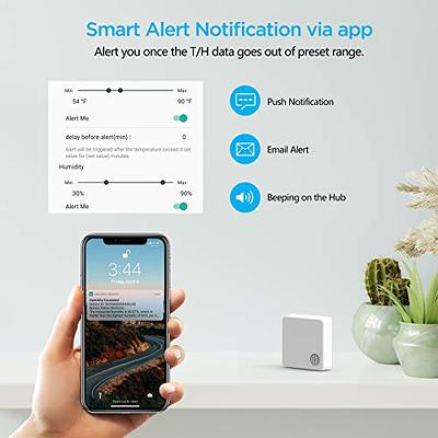 Govee WiFi Hygrometer Thermometer 6 Pack H5100, Indoor Wireless Temperature  Humidity Sensor Monitor with Remote App Notification Alert, 2 Years Free  Data Storage Export, for Home, Greenhouse - Yahoo Shopping