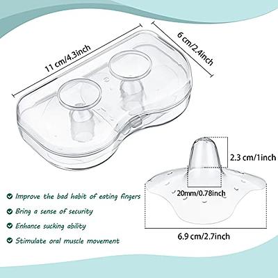 2 Pack Nipple Shields for Nursing Newborn 20mm, Nippleshield for  Breastfeeding Nursing Mothers with Inverted & Sore Nipple with Carrying Case