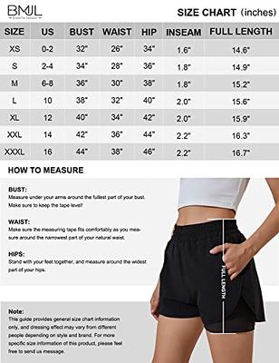 BMJL Women's Running Shorts Elastic Waistband High Waisted Shorts Pocket  Sporty Workout Shorts Gym Athletic Shorts Pants(S,Hot Pink) - Yahoo Shopping