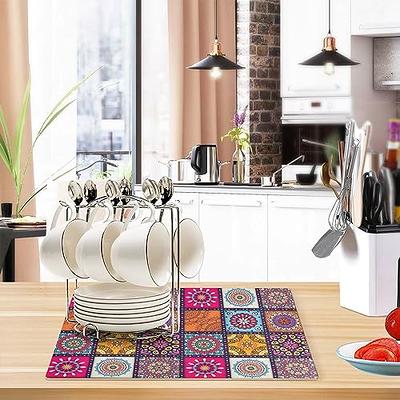 Coffee Mats For Countertop, Espresso Machine Coffee Maker Mat - Quick-drying  Dish Drying Mat, Kitchen Draining Mat For Kitchen Counter-top Sink Table