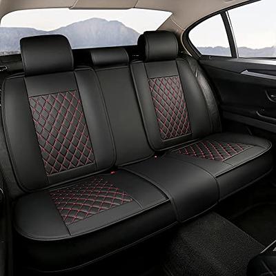 GIANT PANDA Rear Bench Car Seat Cover Fit Most Sedans SUVs Pickup Trucks  (Black+Red Line) - Yahoo Shopping