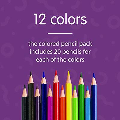 nsxsu 12 Colors Rainbow Pencils, Jumbo Colored Pencils for Adults