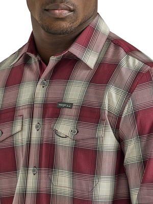 Wrangler Men's Outdoor Short Sleeve Fishing Shirt with UPF 30+, Sizes S-5XL  