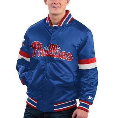 Sideline Pullover Satin Jacket Atlanta Braves