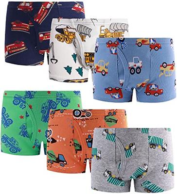 Boy's Breathable Briefs Cartoon Dinosaur/shark/truck Pattern