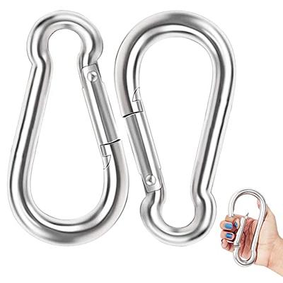 Stainless Steel Triangle Quick Link Locking Carabiner Hanging Hook Buckle  for Outdoor Camping Hiking