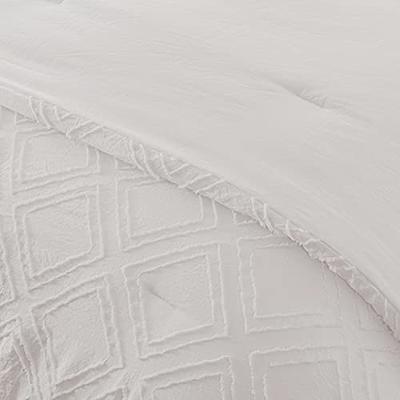 SLEEPBELLA White Queen Comforter Set Diamond Tufted Design, Lightweight  Queen Size Comforter Sets, Soft and Fluffy Queen Bed Comforter for All  Seasons