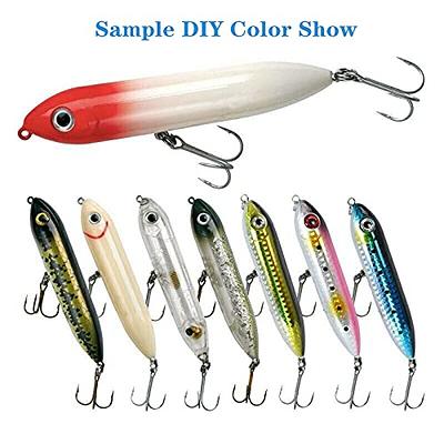 Aneew Bulk 20pcs Unpainted Blanks Lures Top Water Bass Fishing