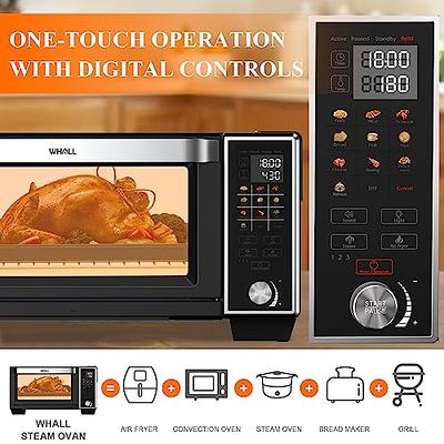 WHALL Air Fryer Oven 30-Quart Smart Convection with Steam Function