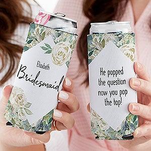 Any Message Personalized Slim Can Cooler