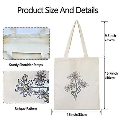 Canvas Tote Bag For Women, Reusable Grocery Bags, Cute Tote Bags