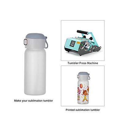 PYD Life Sublimation Glass Blanks Water Bottle 15 OZ Frosted Sippy Up  Tumbler Cups with Gray Pop Lid and Straw for Tumbler Heat Press 6 Pack -  Yahoo Shopping