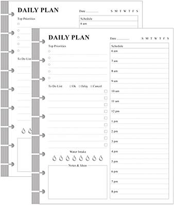 Buy Undated Daily Planner Refill A5 Planner Inserts to Do List Notepad  Daily Binder Inner Page Planner Inserts for Refillable Personal Journal  (Blue) Online at desertcartNorway