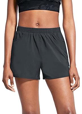 BALEAF Women's 3 Running Athletic Shorts Quick Dry Gym Workout Shorts with  Pockets Grey Size S - Yahoo Shopping