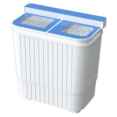 Superday Mini Portable Washing Machine, Single Tub Compact Washing Machine  with Spin Cycle, 5.7LBS Washing Capacity Small Electric Washer Machine for