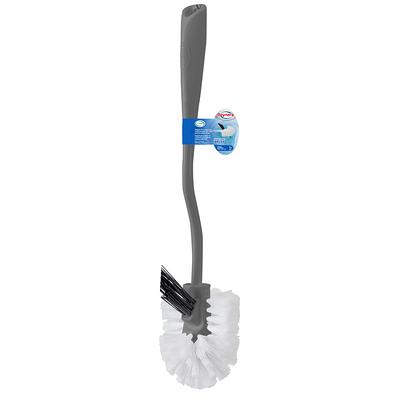 Clorox Poly Fiber Toilet Brush with Brush Holder in the Toilet