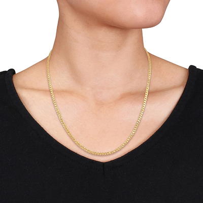 Everlasting Gold Men's 14k Gold Curb Chain Necklace - 22 in.